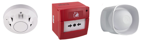 Onderdelen Brandmeldinstallatie